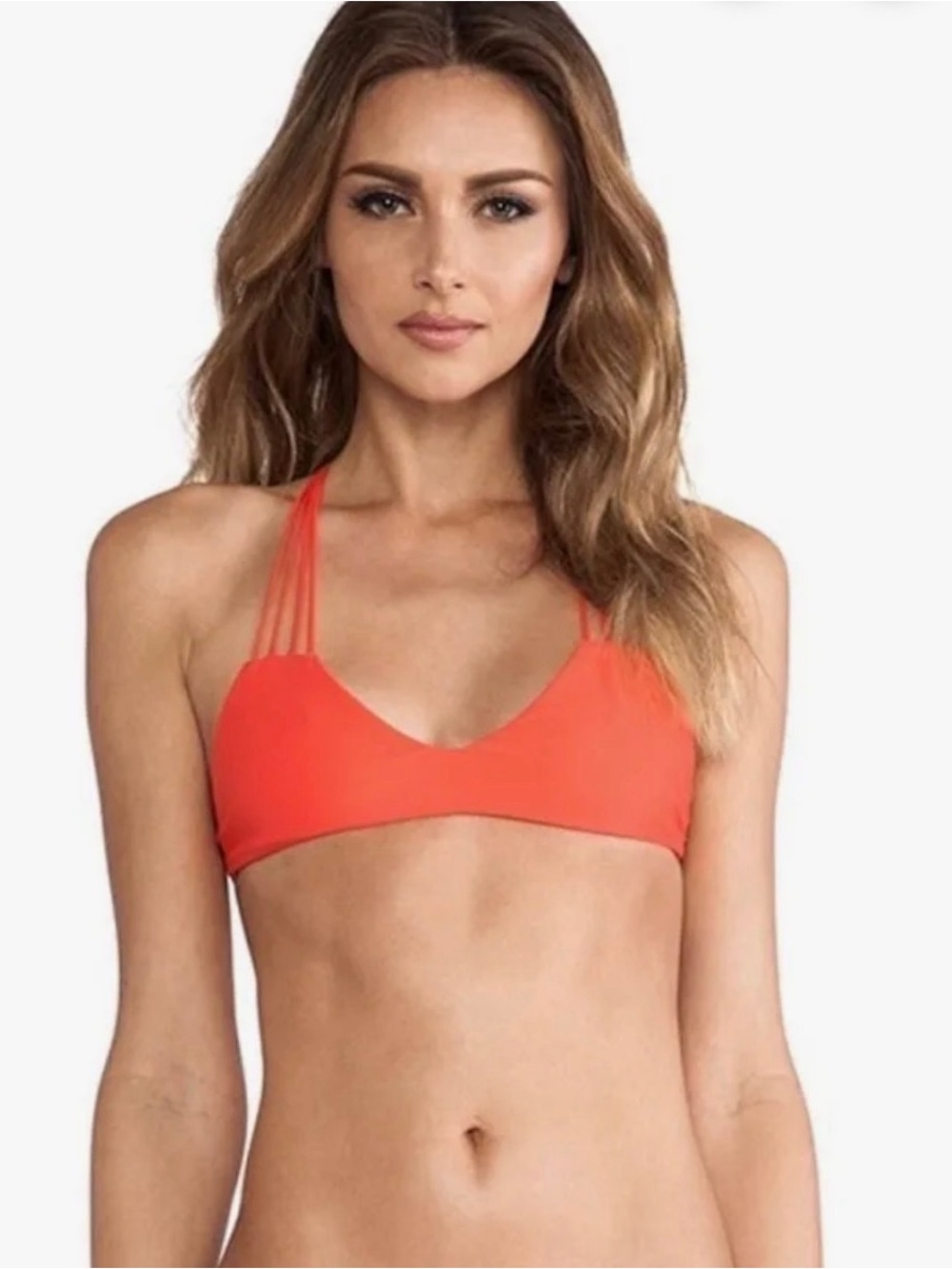 Mikoh Neon Strappy Bikini Top Size Small Sexy Swimwear Beach Bikini
